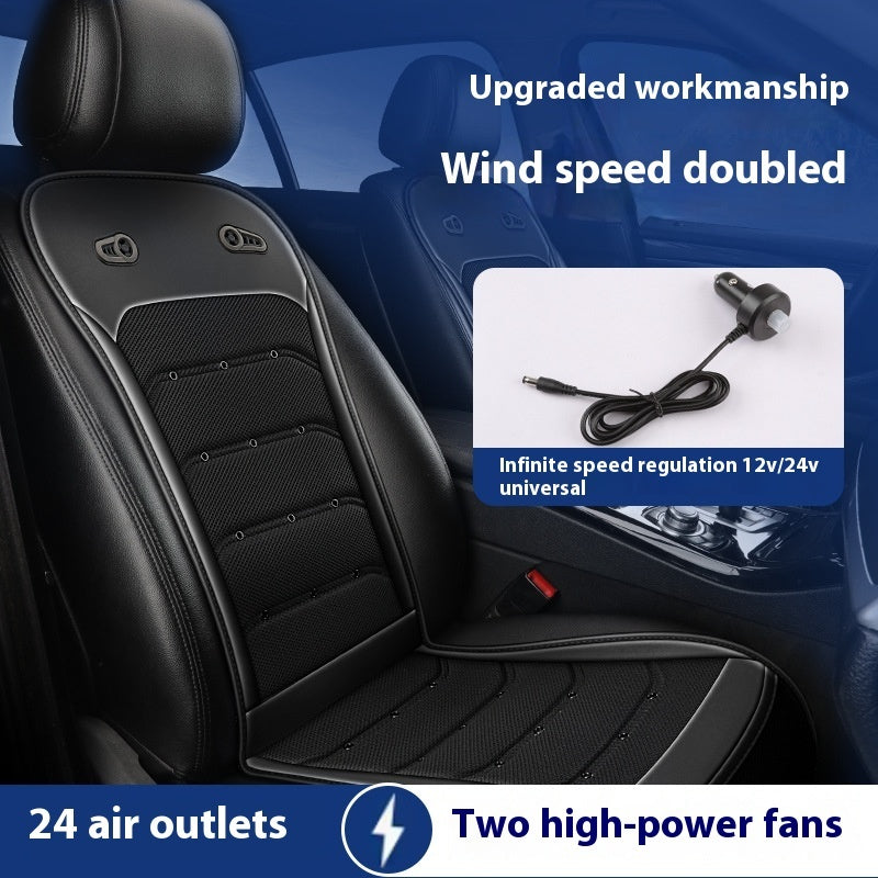 Car Seat Cushion, Summer Cool Breathable Intelligent Fan Seat Cushion