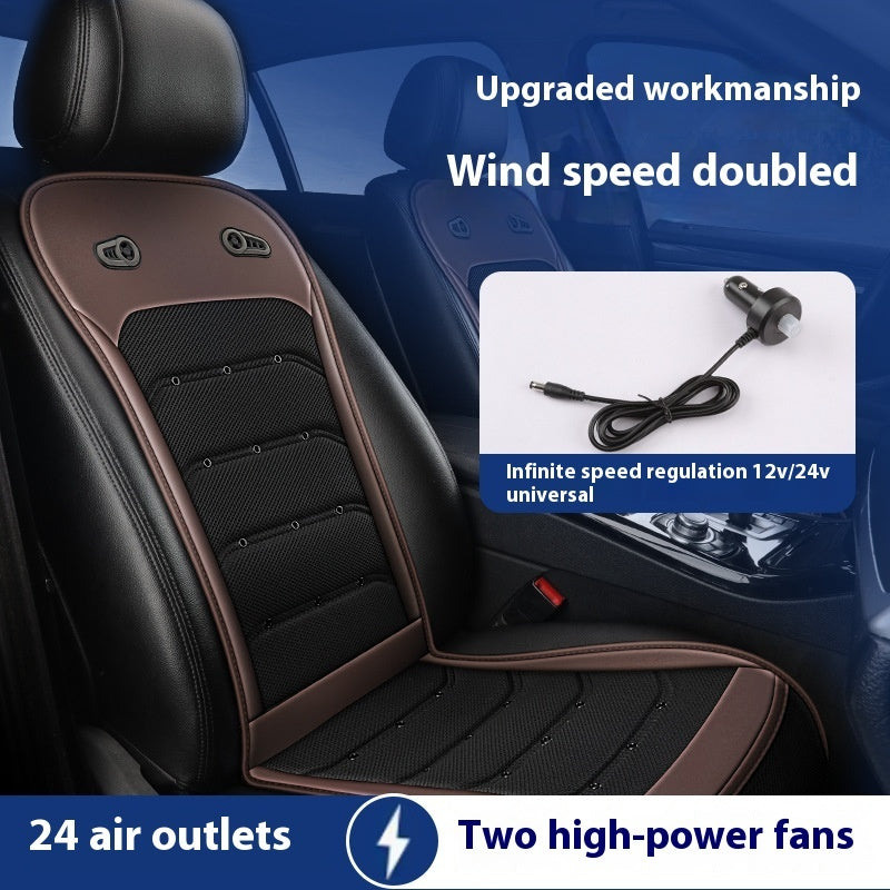 Car Seat Cushion, Summer Cool Breathable Intelligent Fan Seat Cushion