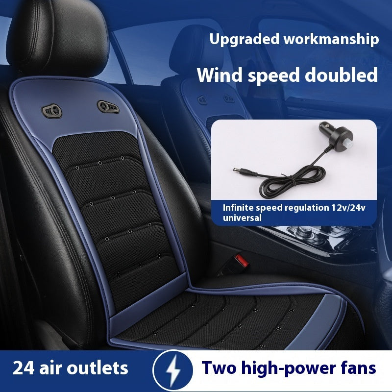 Car Seat Cushion, Summer Cool Breathable Intelligent Fan Seat Cushion
