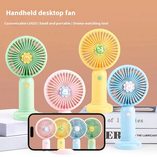 Flowers Mini Handheld Fan Summer Portable